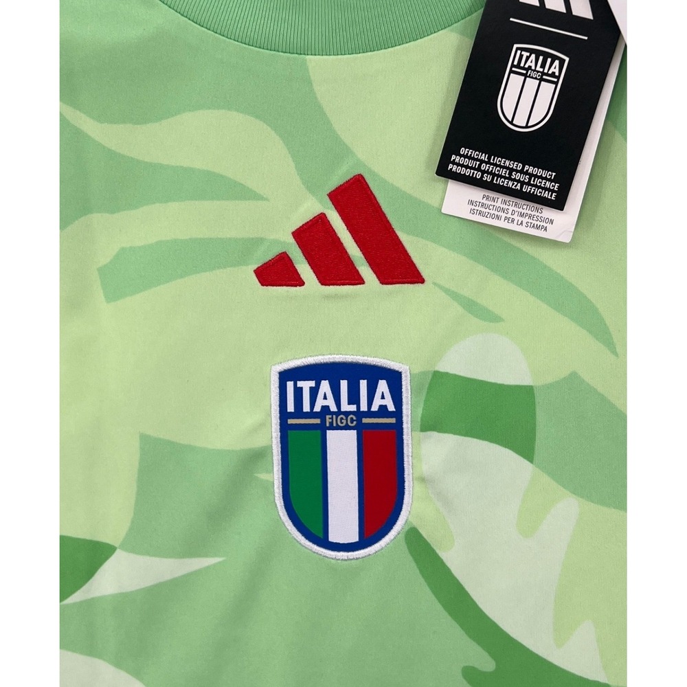 Adidas Italy FIGC 2025 Away Jersey Mens M Green‎ Floral Soccer NWT - Picture 4 of 5
